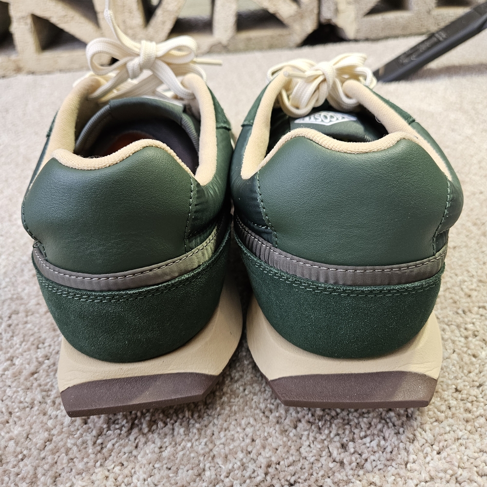 Lacoste L-spin Delux 3.0 Green Nylon & Suede Running Sneakers sz 12 No Box - Picture 13 of 14